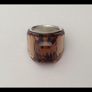 Swarovski crystal ring (champagne)